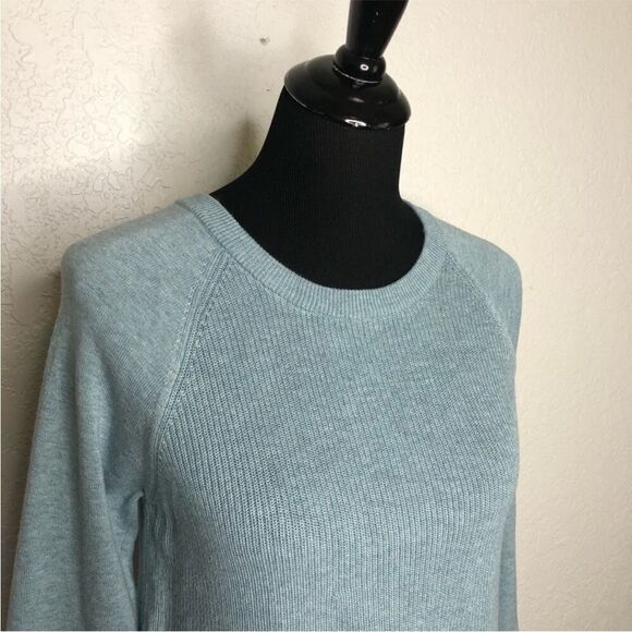 CABI 5133 Blue Swing Pullover Ribbed Knit Pullover Crewneck Sweater X-Large - Picture 4 of 8